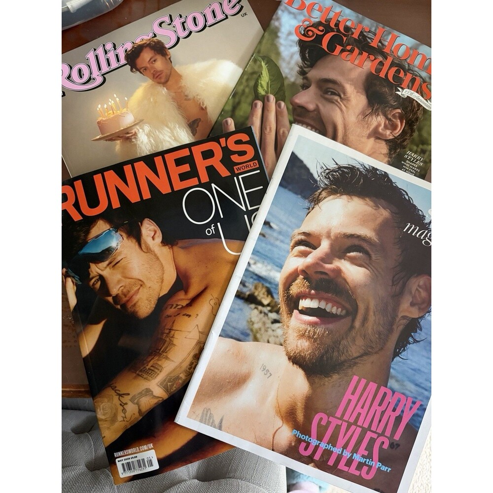 Lot Harry Styles Magazines Sunday Times Rolling Stone Better Homes Runners World